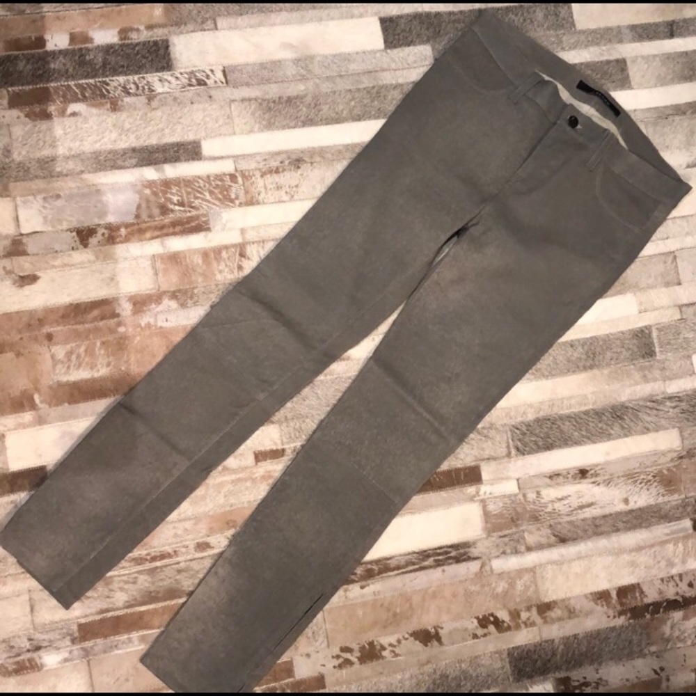Real LEATHER Gray J BRAND PANTS SIZE 29